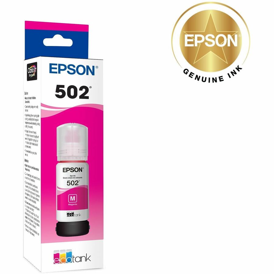 Epson T502, Magenta Ink Bottle Epson T502, Magenta Ink Bottle